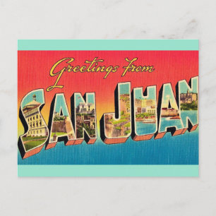 Cartão Postal Cartão-postal de saudações San Juan