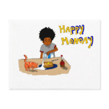 Cartão-postal de segunda-feira feliz