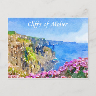 Cartão Postal Cartão-postal de serigrafia da Moher Ireland