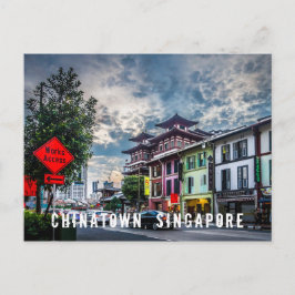 Cartão Postal Cartão-postal de Singapura vibrante e colorida