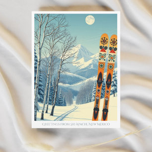 Cartão Postal Cartão-postal de Ski Apache Novo México Sierra Bla