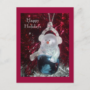 Cartão Postal Cartão-postal de Snowman Bell