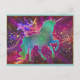 Cartão Postal Cartão-postal de Sonhos Unicorn