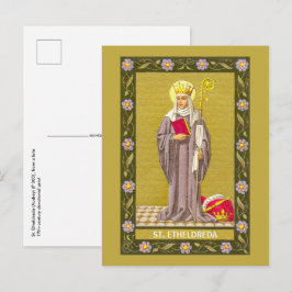 Cartão Postal Cartão-postal de St. Etheldreda (Audrey) (P 003)