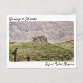 Cartão Postal Cartão-postal de Stonehenge