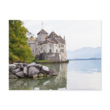 Cartão-postal de Suiça Chateaux Chillon