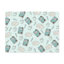 Cartão-postal de Suprimentos de Escritor