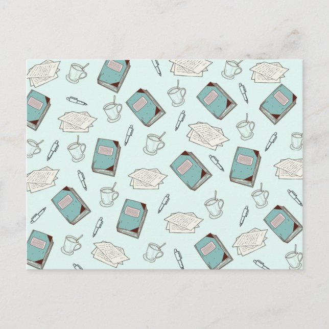 Cartão Postal Cartão-postal de Suprimentos de Escritor (Frente)