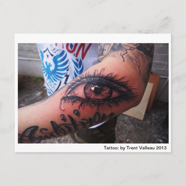 Cartão Postal Cartão-postal de tatuagem ocular (Frente)