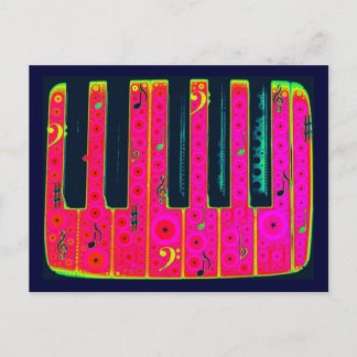 Cartão Postal Cartão-postal de teclas elétricas