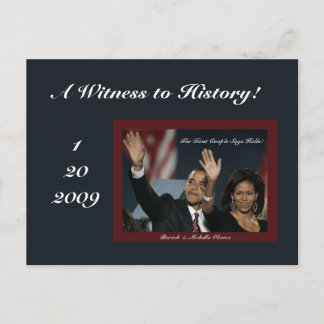 Cartão Postal Cartão-postal de Testemunha para História