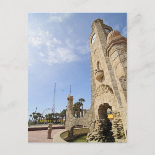 Cartão Postal Cartão-postal de Torre de Relógio de Praia Dayto
