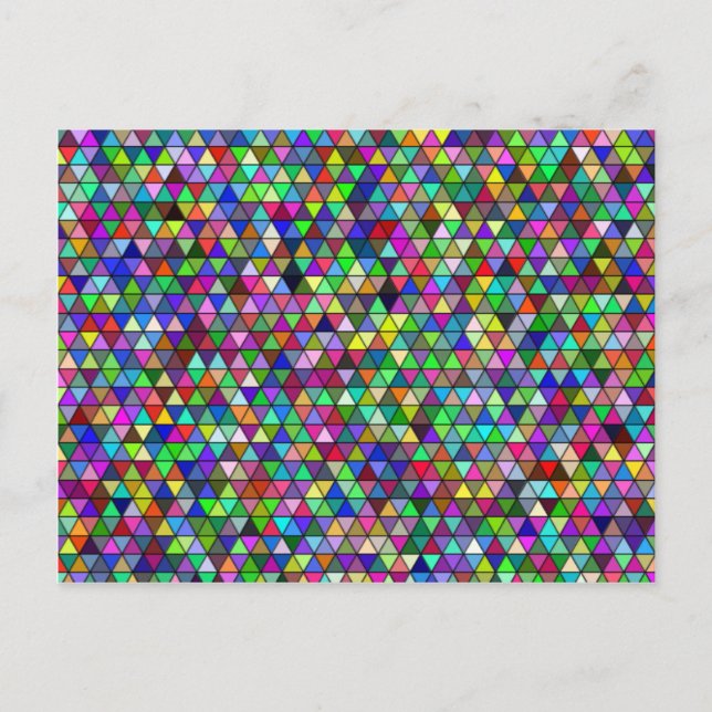 Cartão Postal Cartão-postal de triângulos compactados (Frente)
