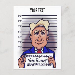 Cartão Postal Cartão-postal de trunfo de voto