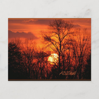 Cartão Postal Cartão-postal de um Sunset WV