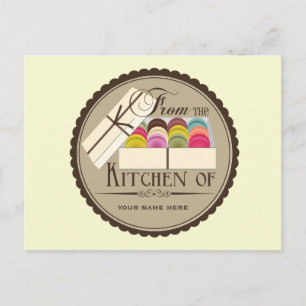 Cartão Postal Cartão-postal de uma dúzia de macarões franceses