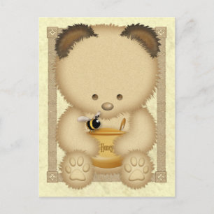 Cartão Postal Cartão-postal de urso de mel