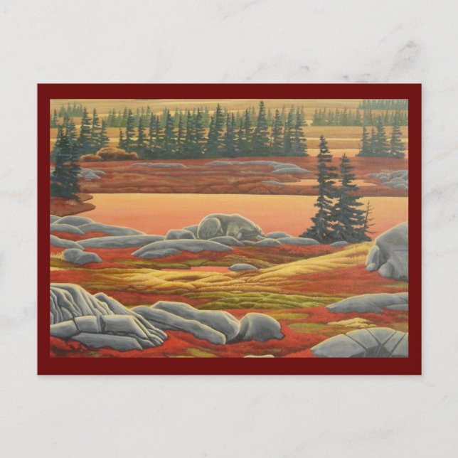 Cartão Postal Cartão-postal de Urso Polar Cartaz de Outono (Frente)