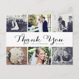 Cartão Postal Cartão-postal de Várias Fotos Obrigado