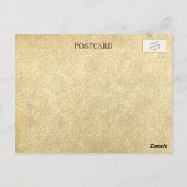 Cartão Postal Cartão-postal de Vazio de Papel Floral Vintage