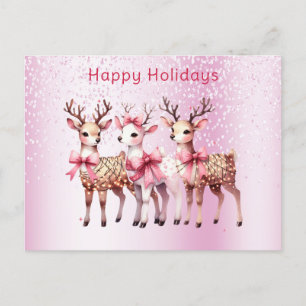 Cartão Postal Cartão-postal de veado de Natal