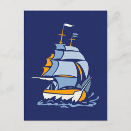 Cartão Postal Cartão-postal de veleiro, personalizável