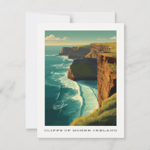 Cartão Postal Cartão-postal de Viagem da Moher Ireland