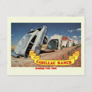 Cartão Postal Cartão-postal de viagem do Cadillac Ranch da antig