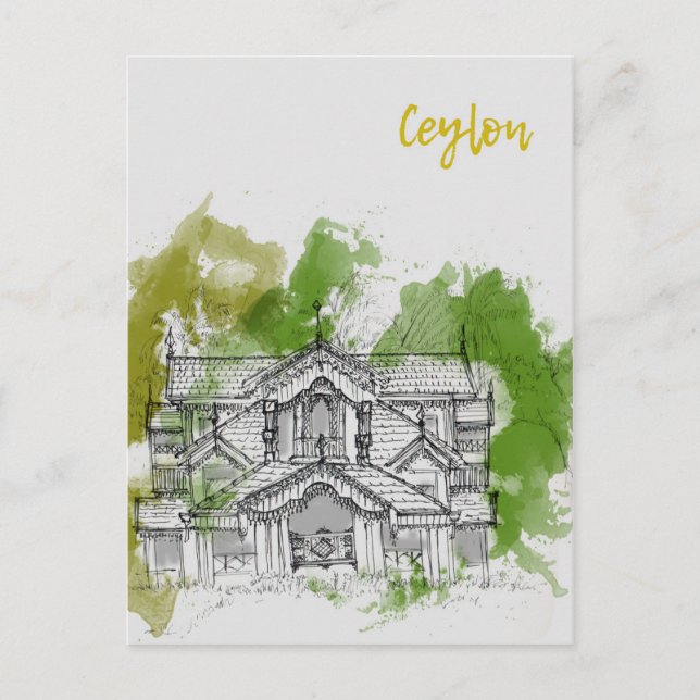 Cartão Postal Cartão-postal de Viagem Srilanka (Frente)