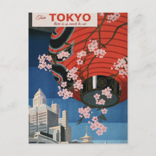 Cartão Postal Cartão-postal de Viagens vintage de Tokyo