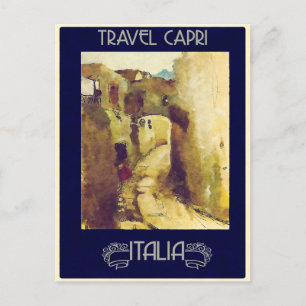 Cartão Postal Cartão-postal de Viagens vintage italiano Capri