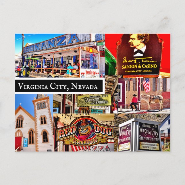 CARTÃO POSTAL CARTÃO-POSTAL DE VIRGINIA CITY, NEVADA (Frente)