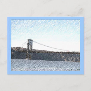 Cartão Postal Cartão-postal de visão de um rio