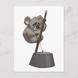 Cartão Postal Cartão-postal de Washington-Playin' Koala