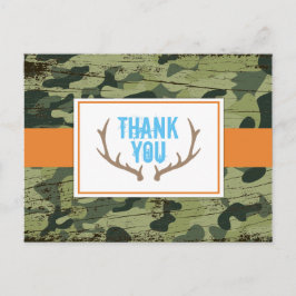 Cartão Postal Cartão-postal Deer Antlers Obrigado