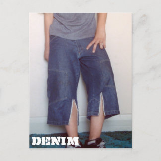 Cartão Postal Cartão-postal Denim Series 11 Culottes
