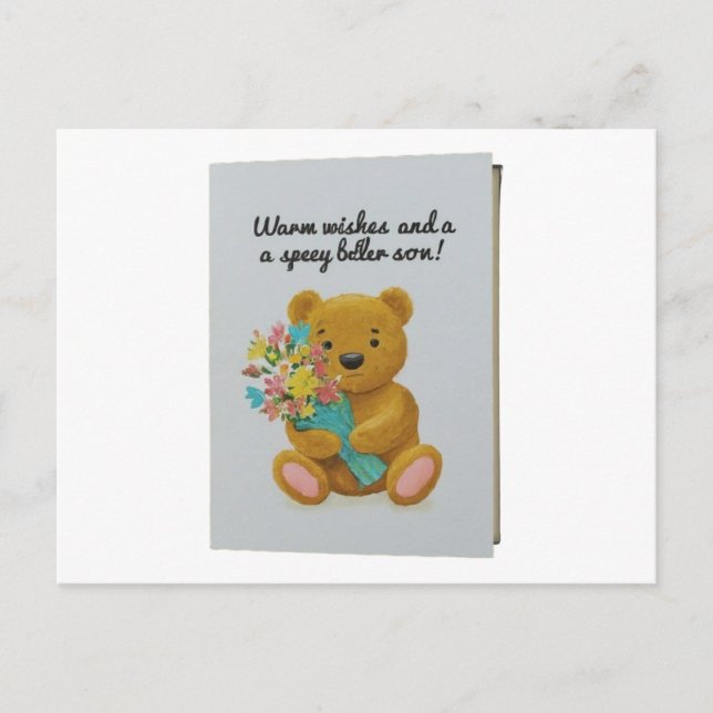 Cartão Postal Cartão-postal "Desejando uma Recuperação Rápida" (Frente)