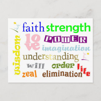 Cartão Postal Cartão-postal Design de 12 Powers