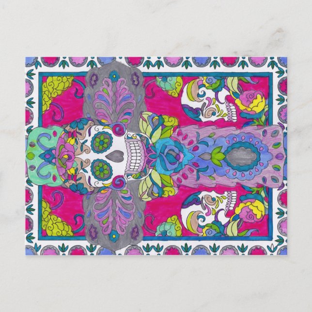 Cartão Postal Cartão-postal - Dia dos Mortos 7 (Frente)