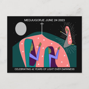 CARTÃO POSTAL CARTÃO-POSTAL DO 42º ANIVERSÁRIO DE MEDJUGORJE