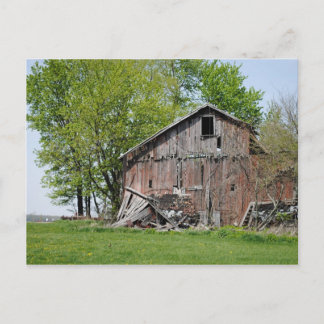 Cartão Postal Cartão-postal do antigo Barn em Ohio rural