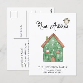 Cartão Postal Cartão-postal do Anúncio de Movimentação do Recort