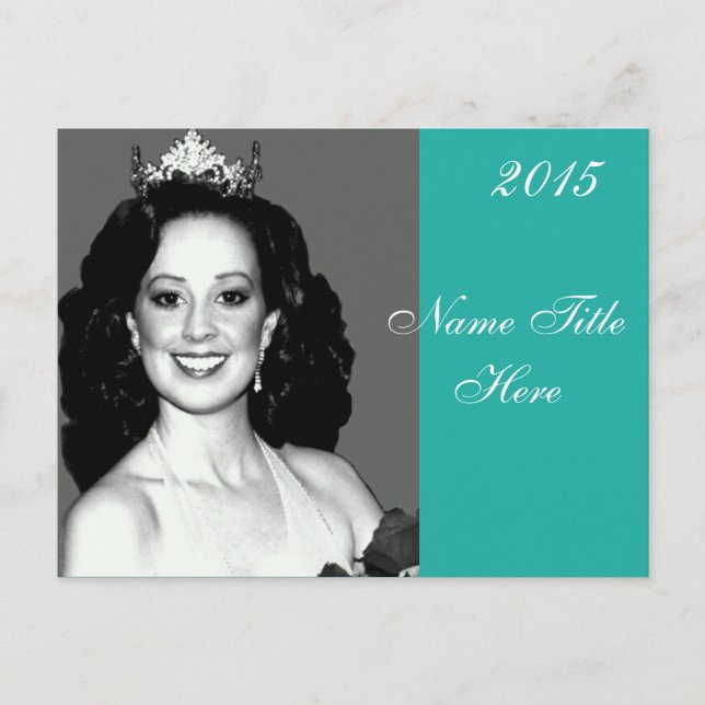 Cartão Postal Cartão-postal do Autografo Pageant (Frente)