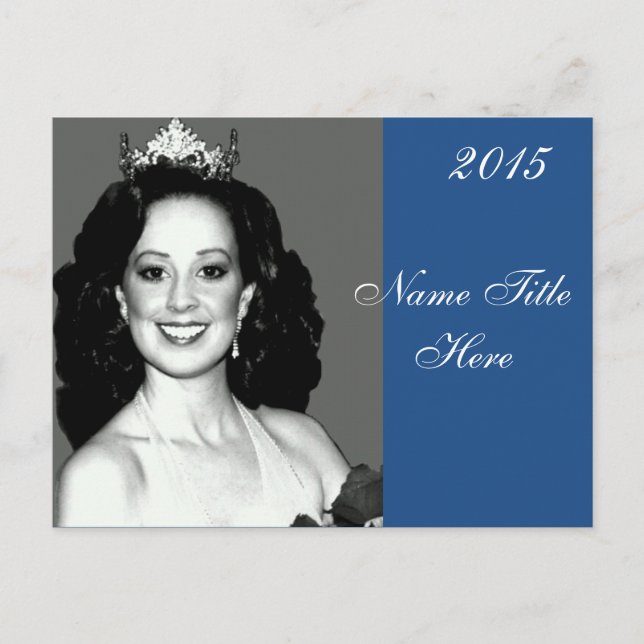 Cartão Postal Cartão-postal do Autografo Pageant (Frente)