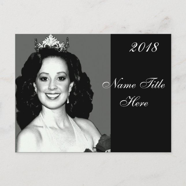 Cartão Postal Cartão-postal do Autografo Pageant (Frente)