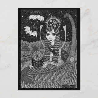 Cartão Postal Cartão-postal do Autumn Boat