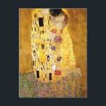 Cartão Postal Cartão-postal do Beijo de Gustav Klimt<br><div class="desc">Gustav Klimt - Artista de Art Nouveau</div>