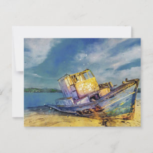 Cartão Postal Cartão-postal do Boat Anexado