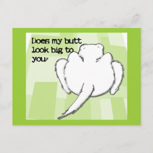 Cartão Postal Cartão-postal do Bumbum Ferret