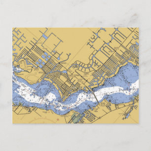 Cartão Postal Cartão-postal do Cabo Coral, Florida NMaritime Har